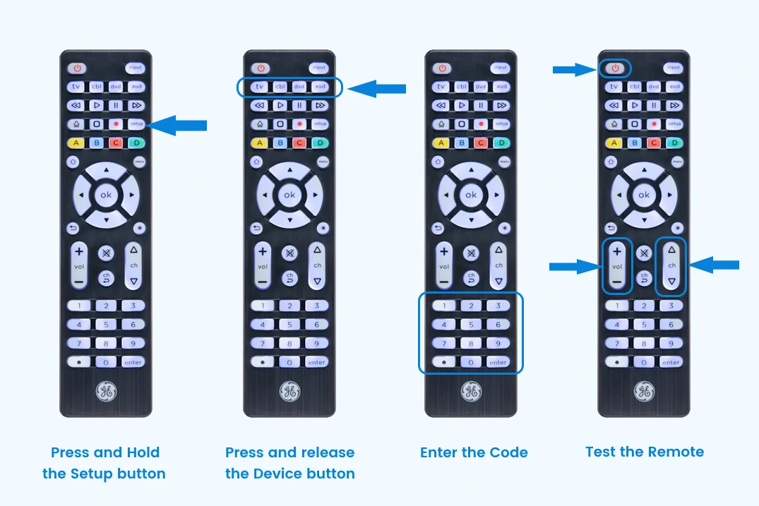 How to program GE universal Remote