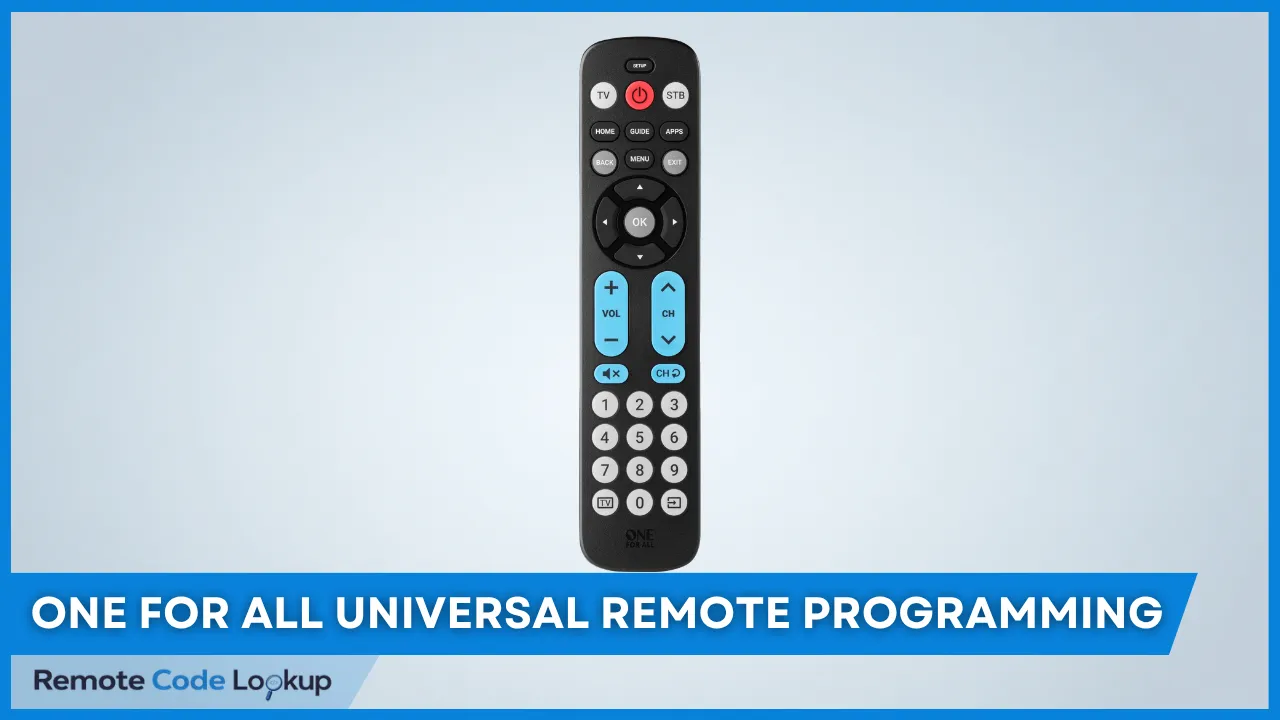 Set up One For All universal remote without codes