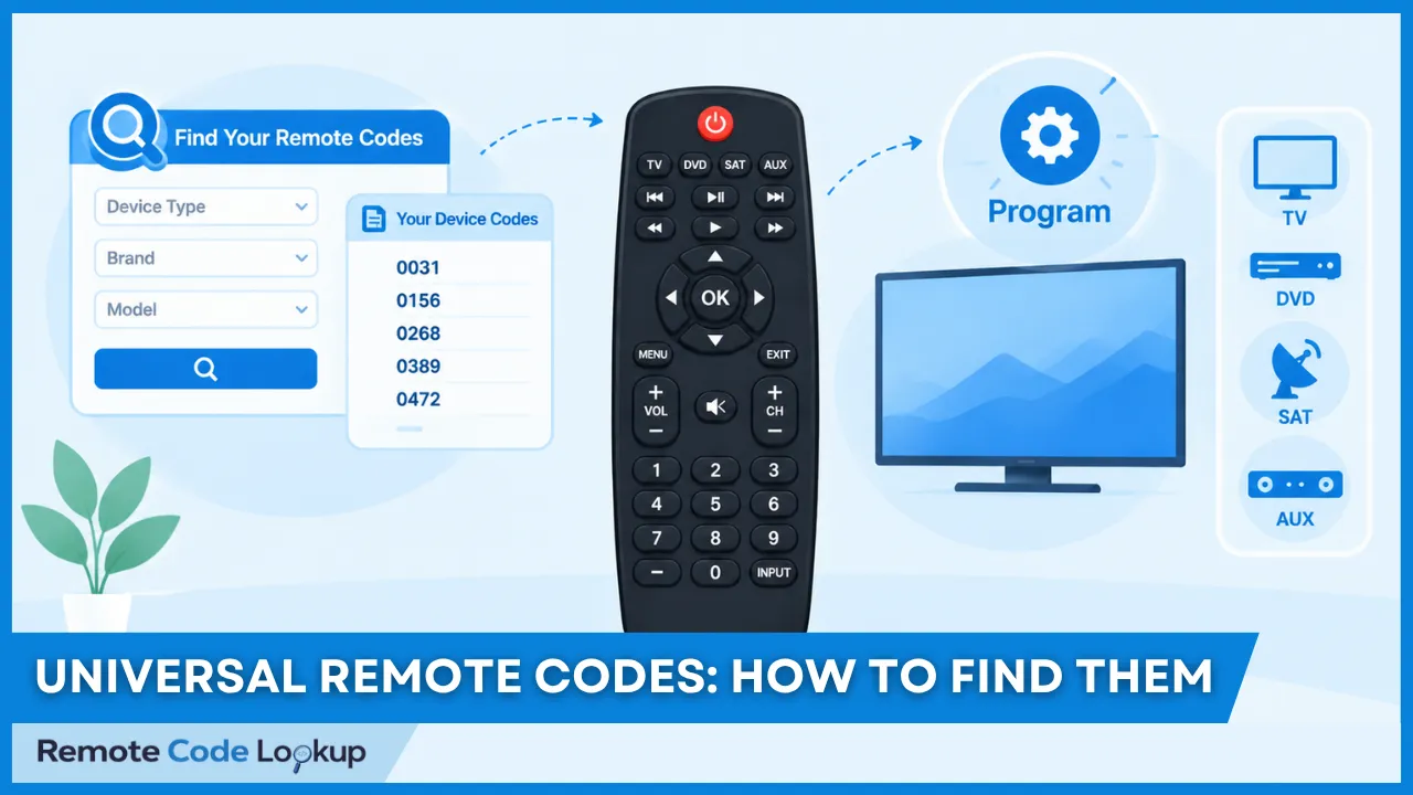 Universal Remote Codes: How to Find Them and Program Your Remote
