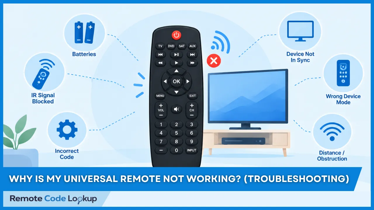 Universal Remote Control Troubleshooting Guide
